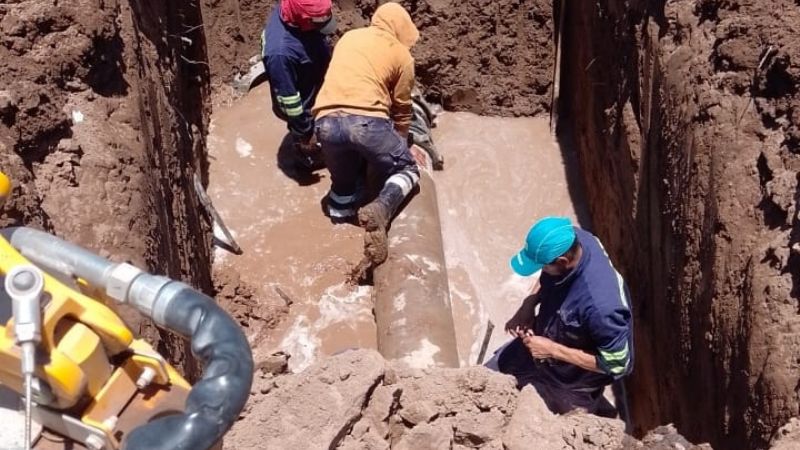 Agua potable, se normaliza el servicio en Recreo
