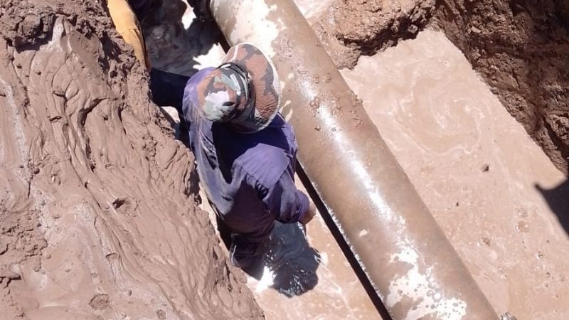 Agua potable, se normaliza el servicio en Recreo
