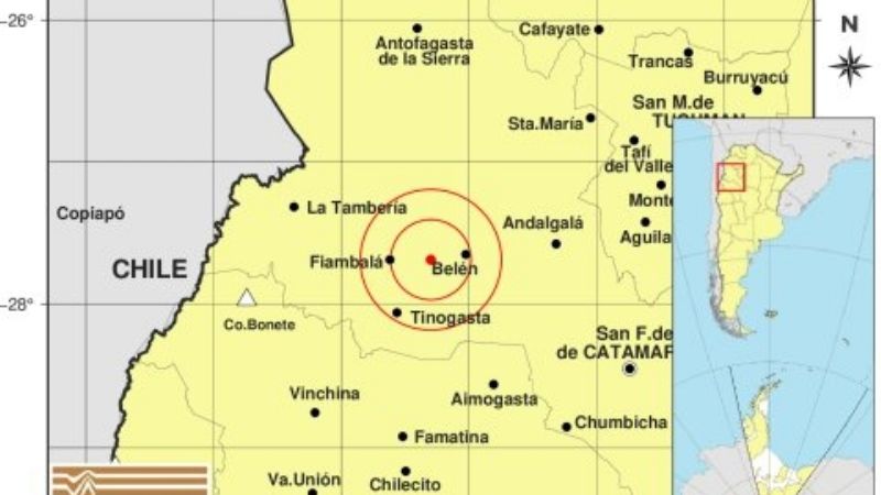 Octubre comenzó con un sismo en el Oeste catamarqueño