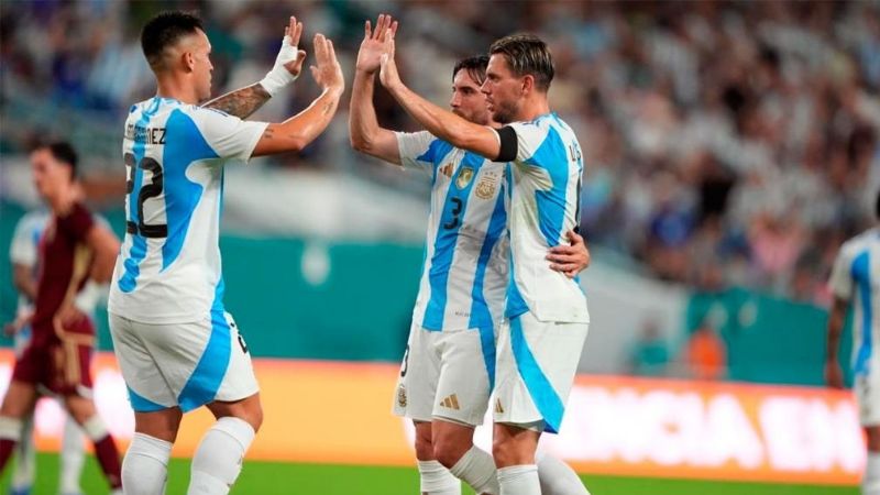 Sin Messi, Argentina venció 1-0 a Venezuela