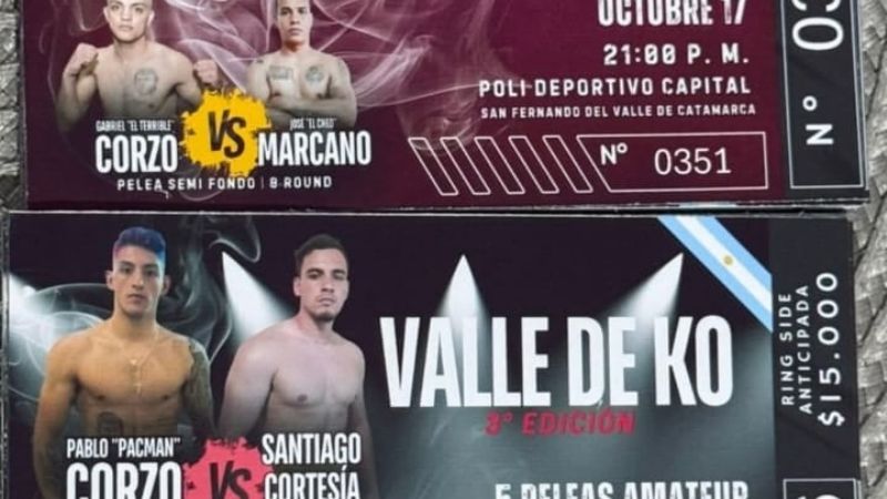 Los hermanos Corzo vuelven a pelear en Catamarca: se viene la velada del año