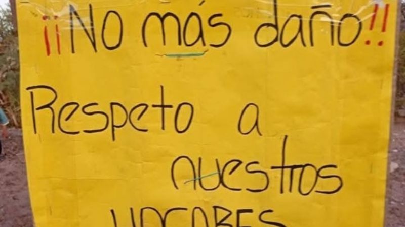 Pobladores cortaron una calle por el deterioro que provocan los camiones mineros