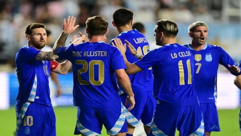 Argentina goleó 6-0 a Puerto Rico