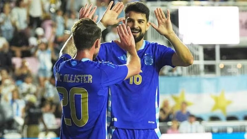 Argentina goleó 6-0 a Puerto Rico