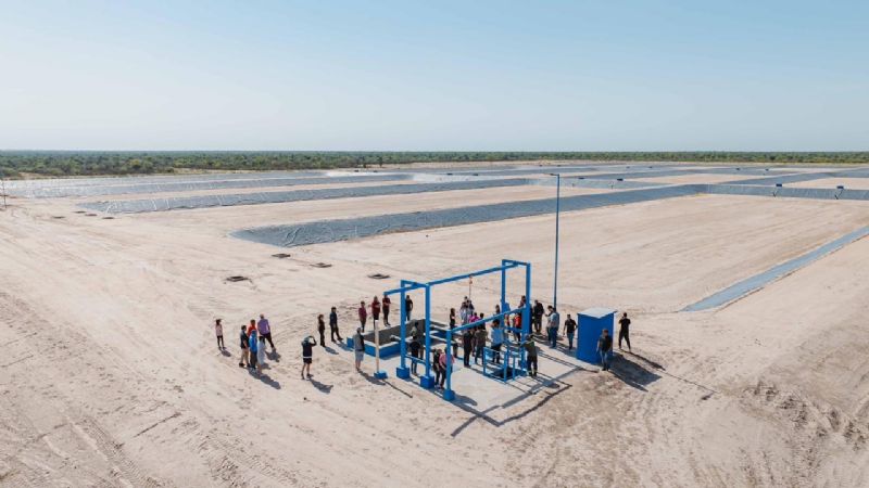 El Gobernador visitó la nueva Planta de Tratamiento de Efluentes Cloacales de Recreo