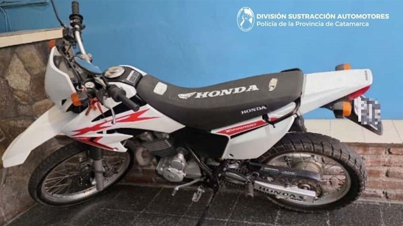 Secuestran una motocicleta adulterada