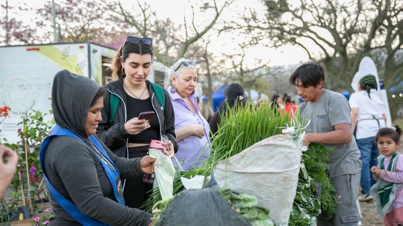 Tarde de Mercado Itinerante y Municipio en tu Barrio en la plaza de Villa Cubas