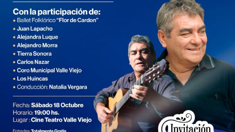 Valle Viejo homenajea a Eduardo Reyes Reina con el espectáculo “Valle Viejo en mi Piel”