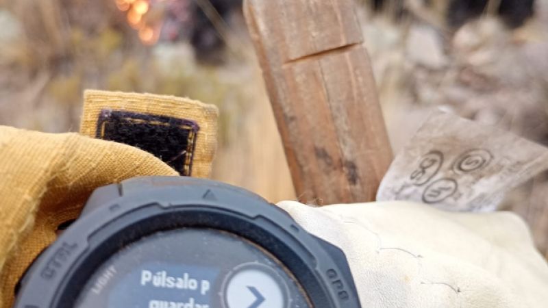 Brigadistas intervienen en incendio forestal en San Antonio del Cajón