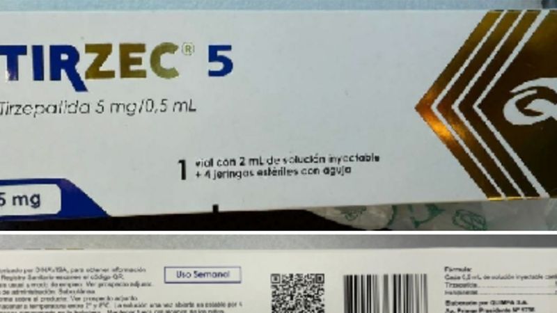 Detectan medicamento TIRZEC sin registro ni autorización en Argentina