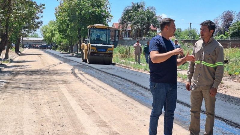 Avanzan las obras de pavimentación que impulsan la transformación de Los Altos