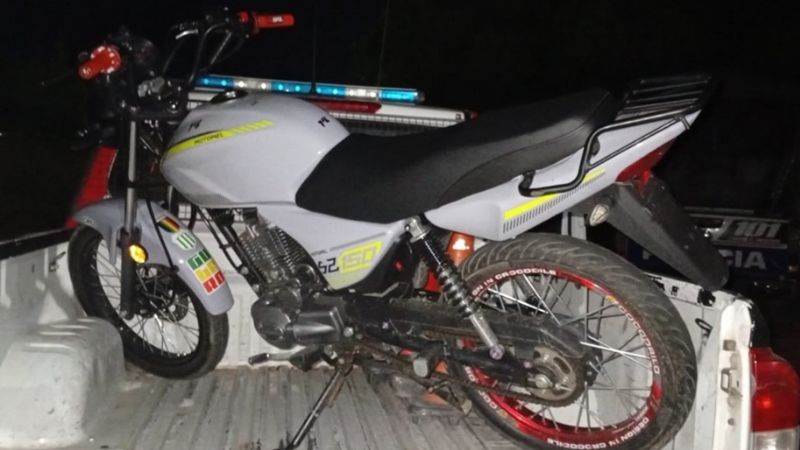 Secuestran una moto abandonada en Valle Viejo