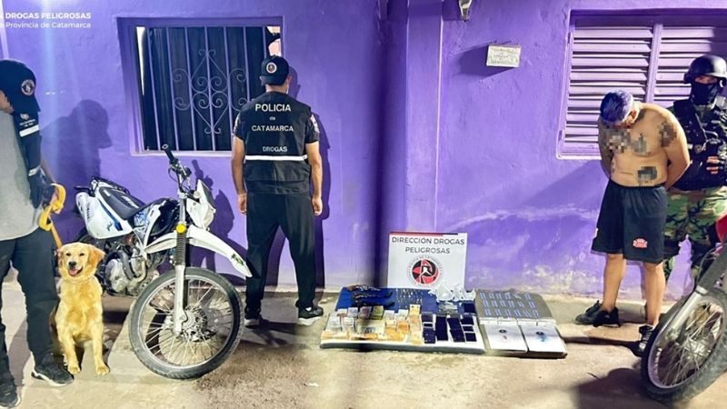Secuestraron más de $4 millones, motos, celulares, armas de fuego y drogas