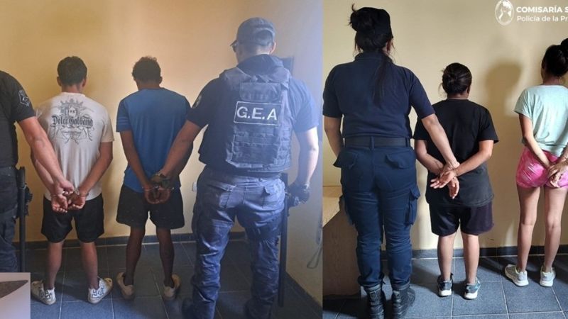 Tras una gresca detienen a cuatro personas y secuestran una cuchilla
