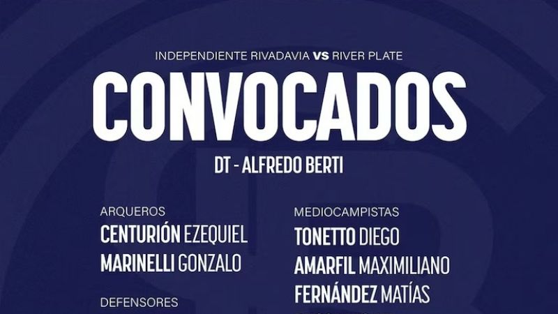 River e Independiente Rivadavia buscan la final