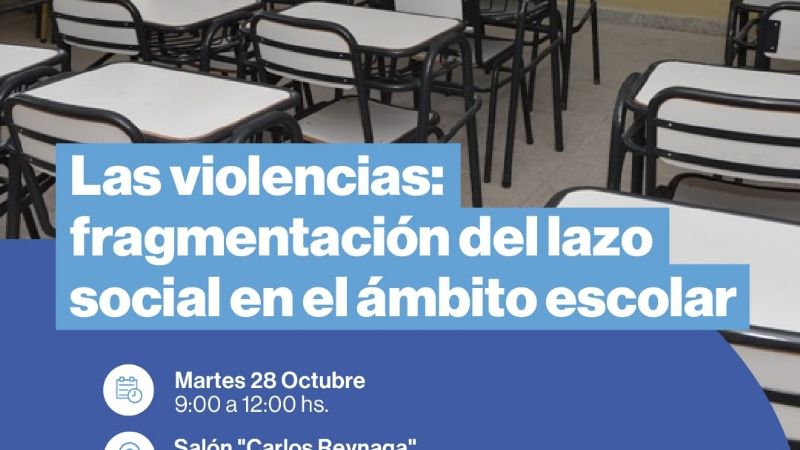 Se viene un nuevo Foro sobre las violencias en el ámbito escolar