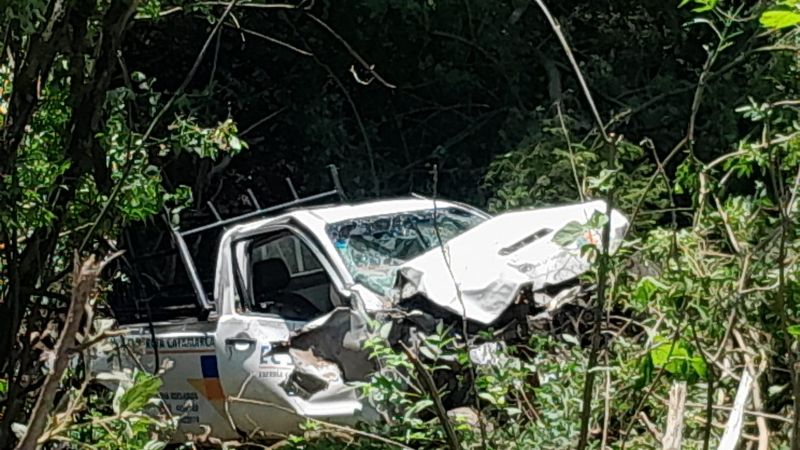 Vuelco en la Cuesta del Totoral: heridos tras accidente de camioneta