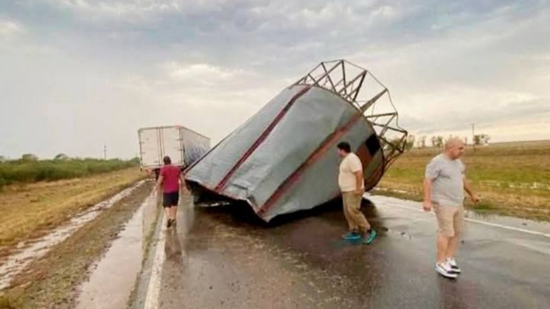 La tormenta causó severos daños en el Este