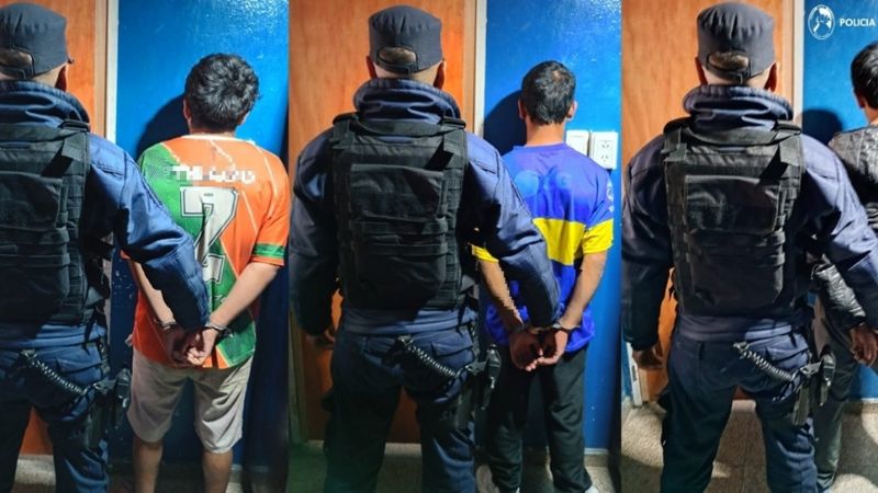 Tres revoltosos detenidos en el Norte de la Capital