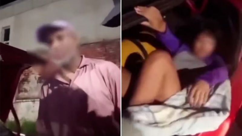 Taxista dio positivo de alcoholemia y cuando le revisaron el auto hallaron a su pareja en el baúl