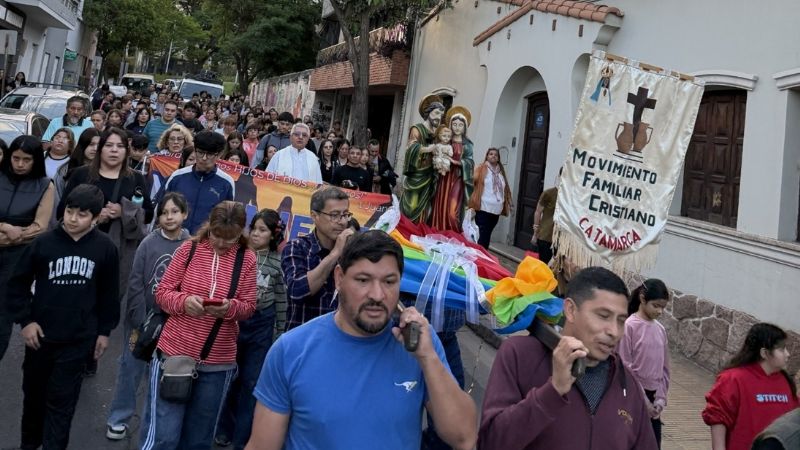 Las familias celebraron su Jubileo con una peregrinación
