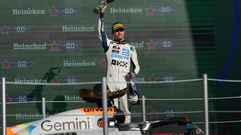 Colapinto, 16to.; triunfo y líder Lando Norris