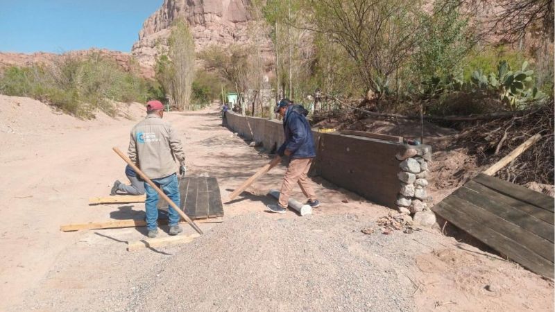 Avanza obra de contención en El Durazno