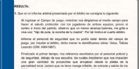El informe del Tribunal de Disciplina de la AFA sobre el Gimnasia de Jujuy vs. Deportivo Madryn.
