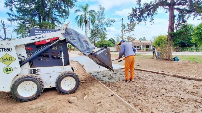 Avanza la puesta en valor de la Plaza "José Antonio Balverdi" de Alijilán