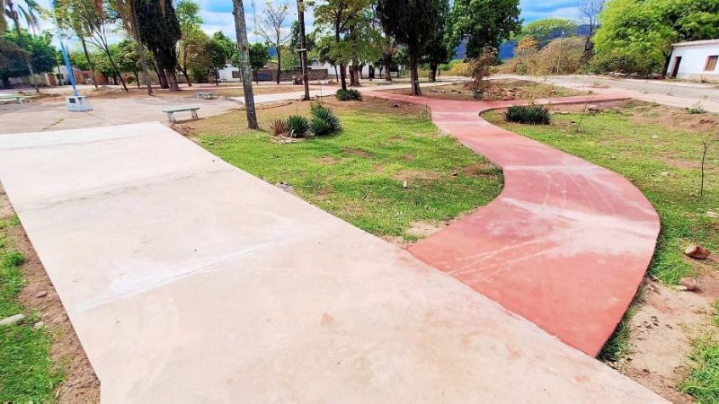 Avanza la puesta en valor de la Plaza "José Antonio Balverdi" de Alijilán