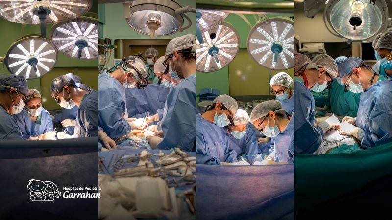 ¡Récord en el Garrahan! Cuatro trasplantes en apenas 34 horas