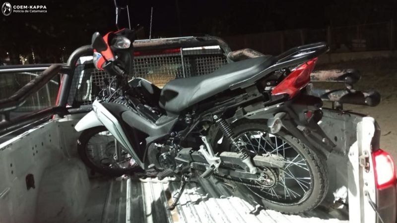 En distintos procedimientos secuestran dos motocicletas