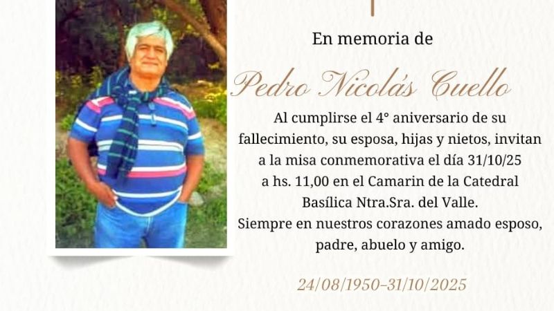 Misa en homenaje al colega Pedro Cuelo