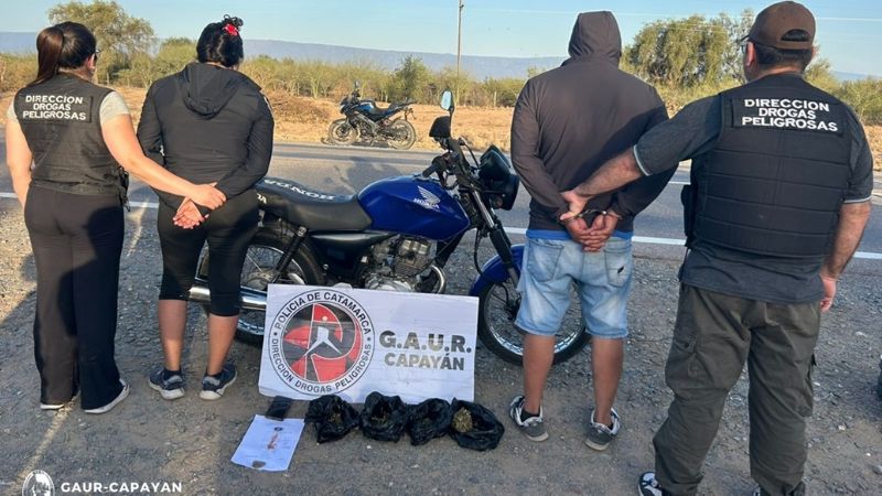 Detienen a una pareja con más de 280 gramos de marihuana