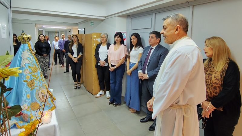 La imagen peregrina de la Virgen del Valle inició sus visitas a instituciones civiles