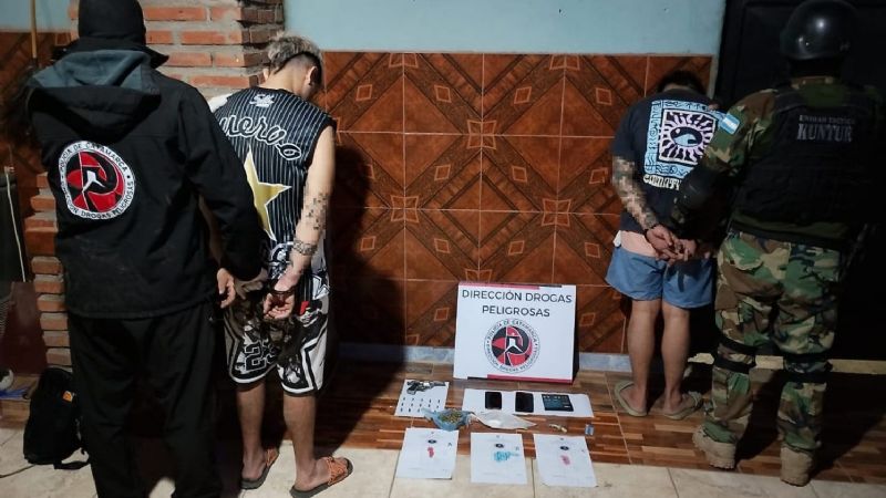 Valle Viejo: detienen a dos personas, secuestran droga, un arma de fuego y otros elementos