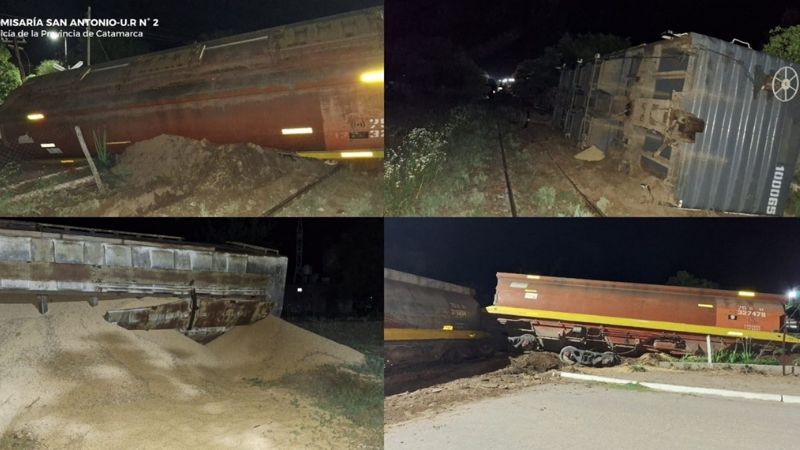 Descarriló un tren en La Paz