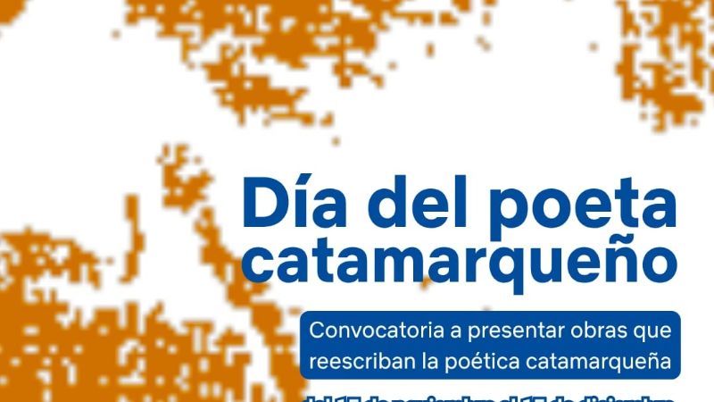 Cultura de la Capital abre la convocatoria al Concurso “Día del Poeta Catamarqueño”