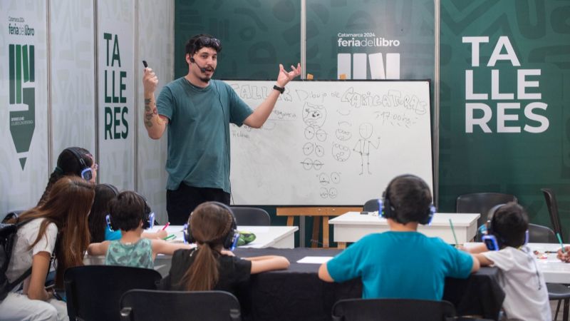 Feria del Libro: un taller para aprender a diseñar caricaturas y tiras cómicas