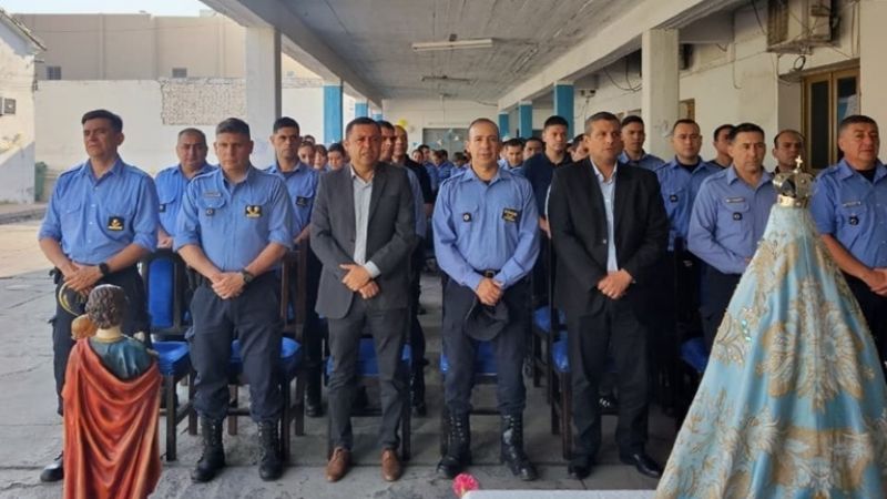 La Virgen del Valle visitó la Jefatura de Policía