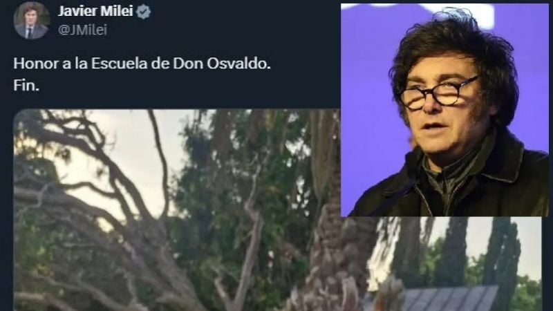 Milei se metió en la pelea de AFA con Estudiantes