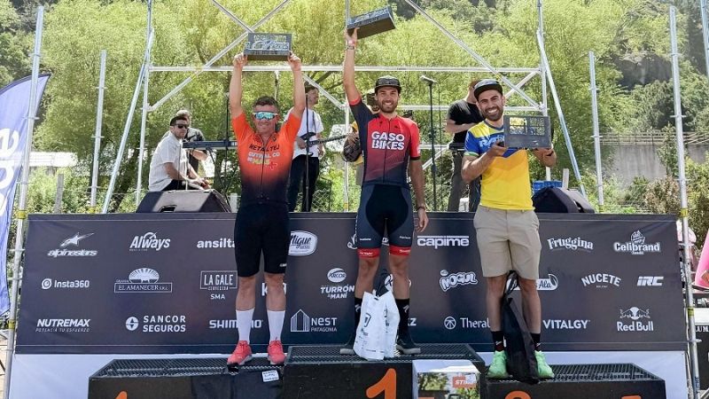 Diego Fontán ganó en el Gran Fondo de Los 7 Lagos