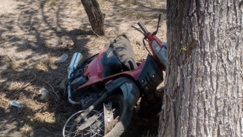 Murió un motociclista tras chocar contra un árbol
