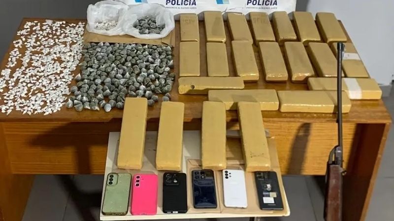 Más de 700 dosis de cocaína incautadas y cuatro detenidos tras siete allanamientos