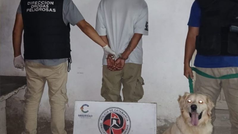 Narcomenudeo: detienen a un hombre y secuestran Marihuana en Valle Viejo