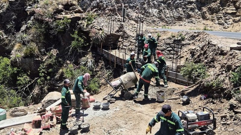 Vialidad realizó mejoras en la Cuesta del Portezuelo