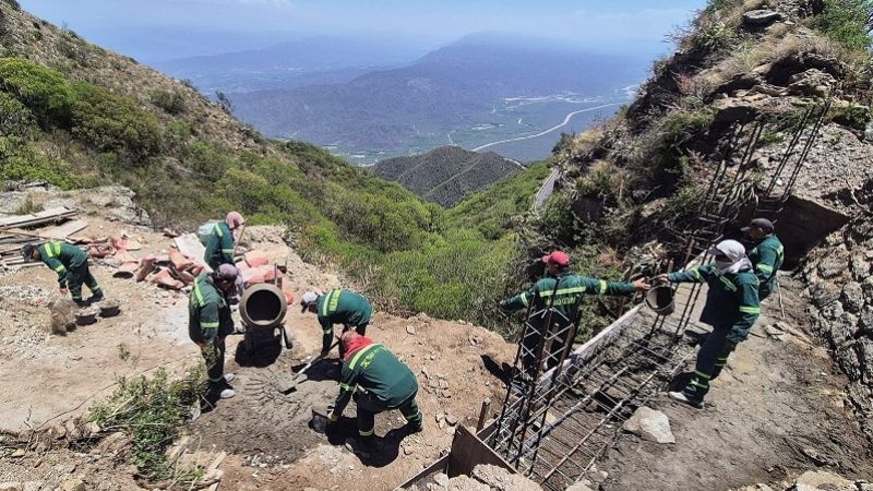 Vialidad realizó mejoras en la Cuesta del Portezuelo