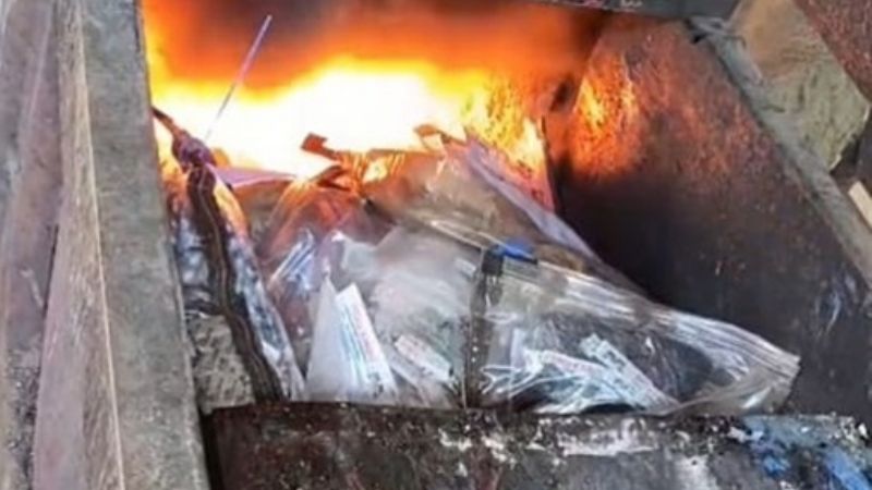Quemaron droga incautada por la policía