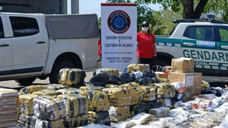 Quemaron droga incautada por la policía