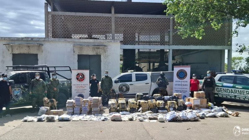 Quemaron droga incautada por la policía